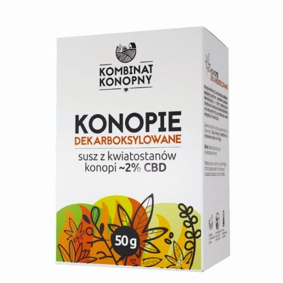 Susz Konopny 50g - Kwiaty Konopi Dekarboksylowane