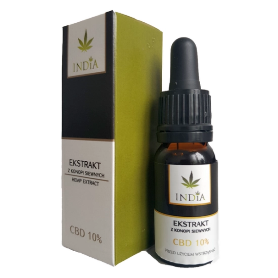 Konopny olejek CBD 10% ekstrakt od marki India