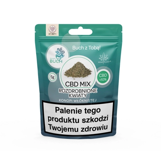 CBD MIX - rozdrobnione kwiaty konopi włóknistej